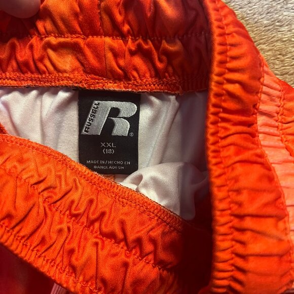 Russell Dri Power 360‎ 2XL(18) Youth Orange Athletic Workout Basketball Shorts - Picture 5 of 8